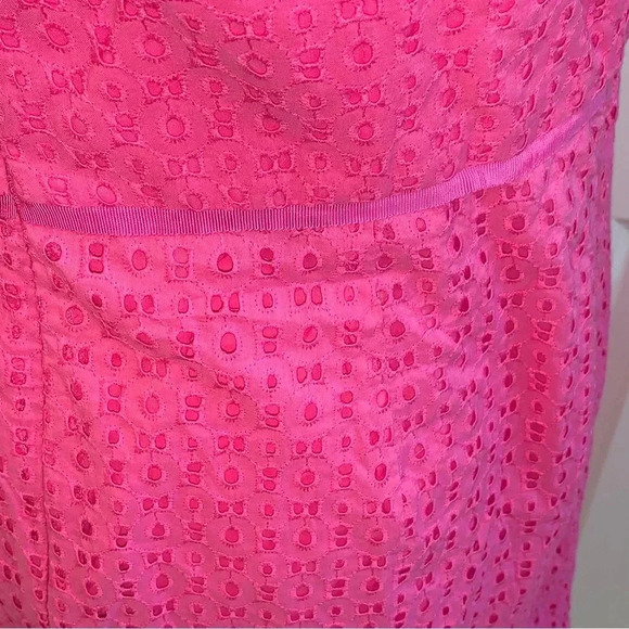 CROWN & IVY Pink Eyelet Lace Sundress Convertible Straps Size 16 Barbie Pockets - Picture 9 of 10